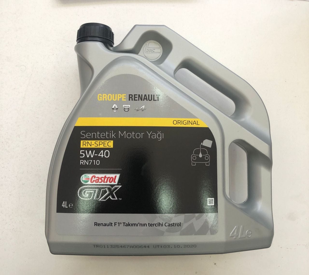 Castrol GTX 5W-40 RN710 4 Litre Motor Yağı