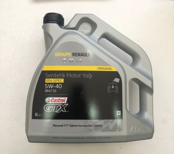 Castrol GTX 5W-40 RN710 4 Litre Motor Yağı