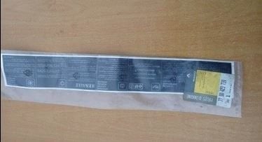 Renault Clio Ön Panel Etiketi 7700423730