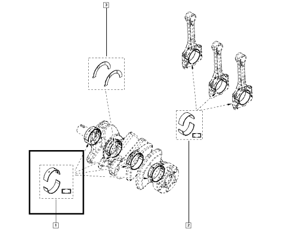 Clio 4 0.9 Tce Ana Yatak Takımı İkili 122074932R