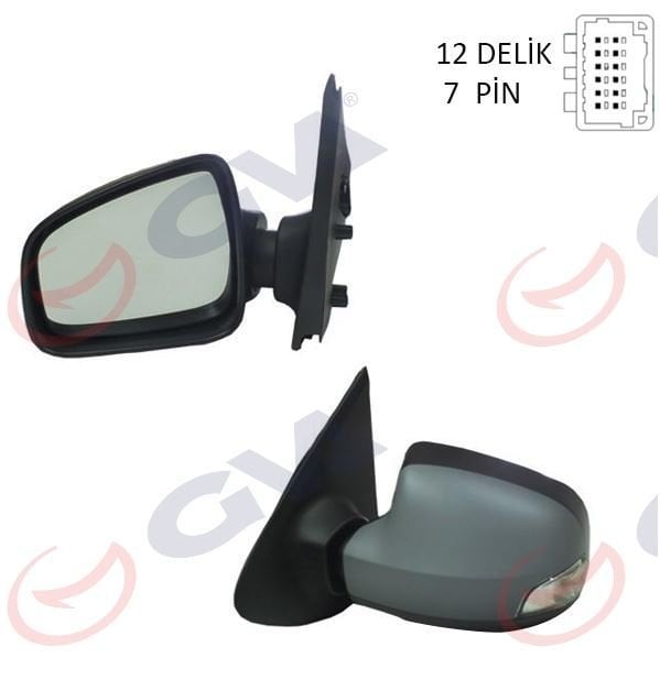 Clio Symbol Joy 2012 Sonrası Yan Dikiz Ayna Sol Elektrikli Sinyalli (Astarlı) - 963029097R