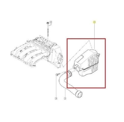 Renault Megane 2 - 1.4 16v Hava Filitre Borusu Kanalı 8200200821