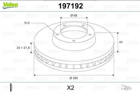 VALEO Megane 4 1.5 Dci Ön Fren Disk Takımı 402060010R