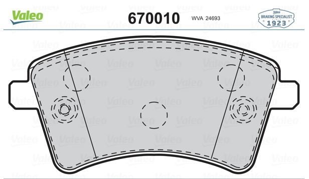 Kango 3 A - Ön Fren Balata Takımı 410601334R