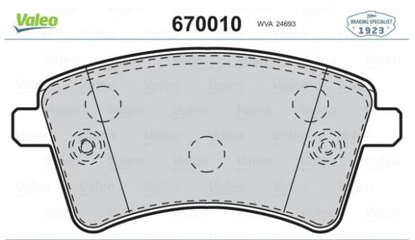 Kango 3 A - Ön Fren Balata Takımı 410601334R