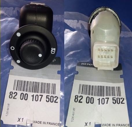 Scenic 2 Ayna Ayar Düğmesi Katlanır Tip 8200107502 -Renualt Mais