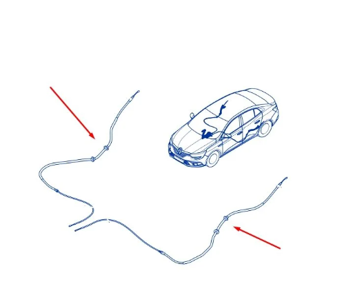 Megane 4-IV El Fren Teli (Halatı) Adet 364009740R - Renault Mais