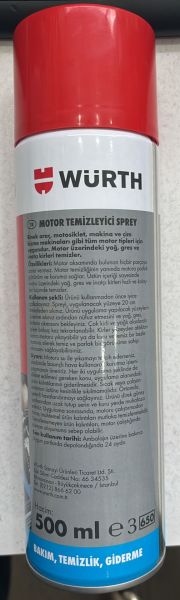Würth Motor Temizleyici Sprey 500 Ml