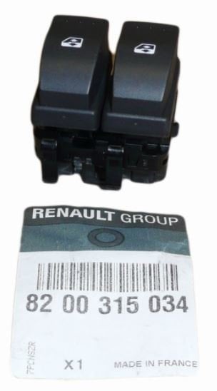 Renault Megane 2 Sol Cam Açma Düğmesi Çiftli 8200315034 - Renault Mais