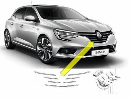 Renault Megane 4 Ön Panjur Nikelajı Takım 960103748R