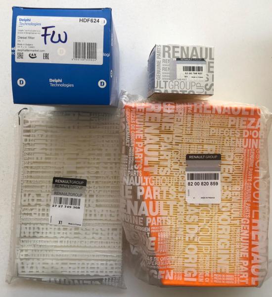 Renault Fluence 1.5 Dci K9K Filtre Bakım Seti