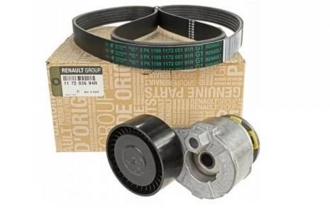 Renault Fluence Megane 1.5 Dci Alternatör Kayış Seti 117203694R