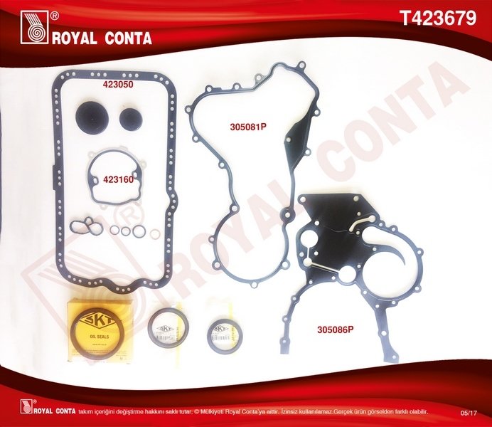 OTO CONTA-ROYAL Master 2 2.5 Dci G9U Alt Motor Conta Takımı Keçeli 7701477814