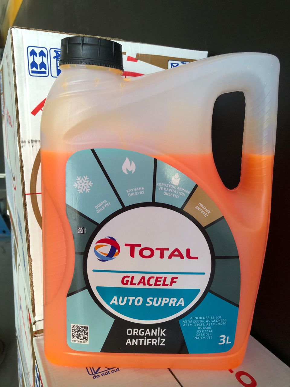 Total Glacelf Eco Bs 3 LT Turuncu Antifriz
