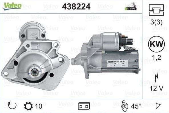 Megane 3 Fluence Marş Motoru 233003329R -Valeo