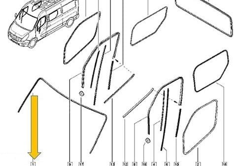 Renault Master 3 Ön Cam Fitili 8200676994