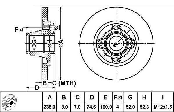 Clio 1 - Megane Arka Fren Disk Takımı 7700780077