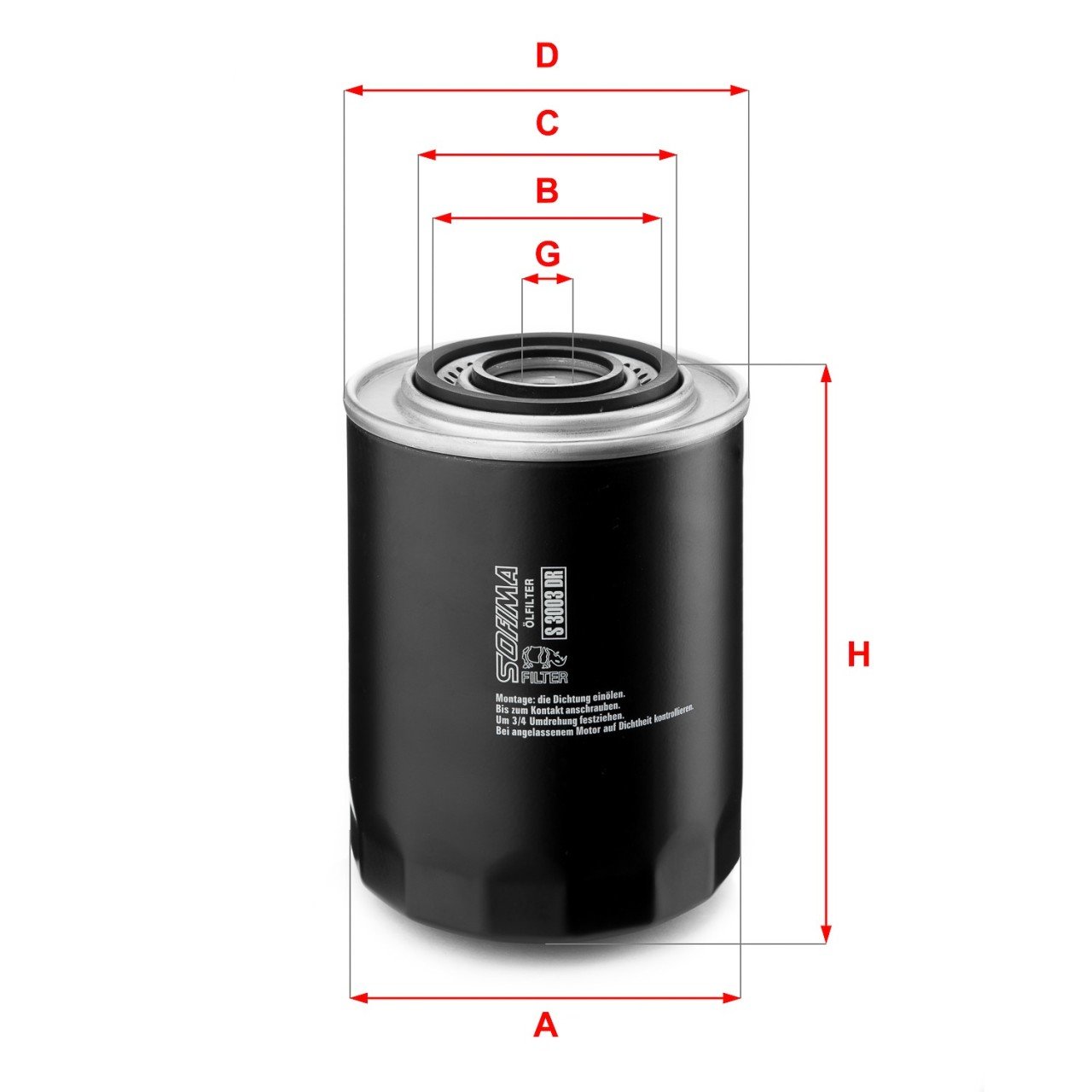 Master 2 S9W-S8U 2.8- 2.5 Yağ Filtresi 7700860823