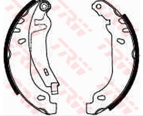 TRW Clio 1   90-97 Model Arka Fren Balata Takımı Levyeli 7701204268