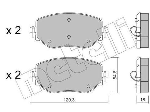 Clio V  - Ön Fren Balata Takımı 410608885R
