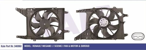 Megene 1 - 1.6 16 Valf Fan Motoru Komple 7701051497