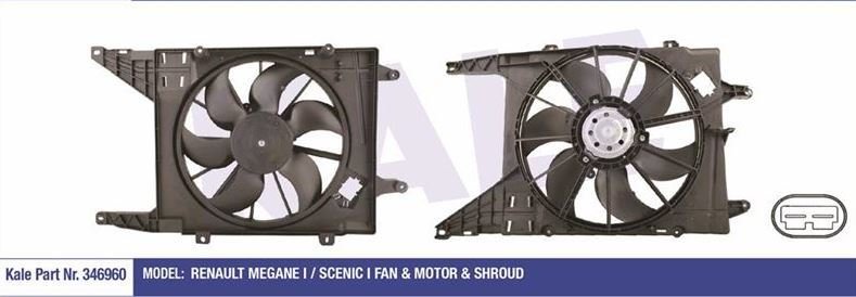 Scenic 1 - 1.6 16 Valf Fan Motoru Komple 7701051497