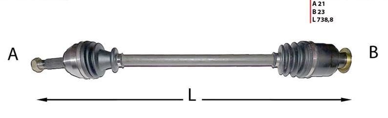 MGA R19 Europa Ön Aks Sağ Komple 7701349972