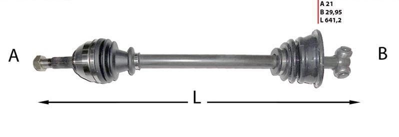 R19 Europa A Ön Aks Sol Komple 7701349880-7701331484