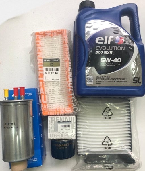 Dacia Duster  1.5 Dci K9k Yağ Bakım Seti Mazotlu