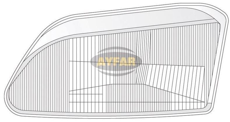 Megane 1 (96-99) Ön Far Camı Sol 7701040682