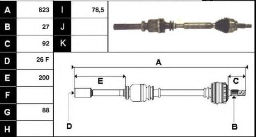 Laguna 2 - Otomatik Vites Sağ Aks 2.0 16 Valf 8200387522 -8200216017
