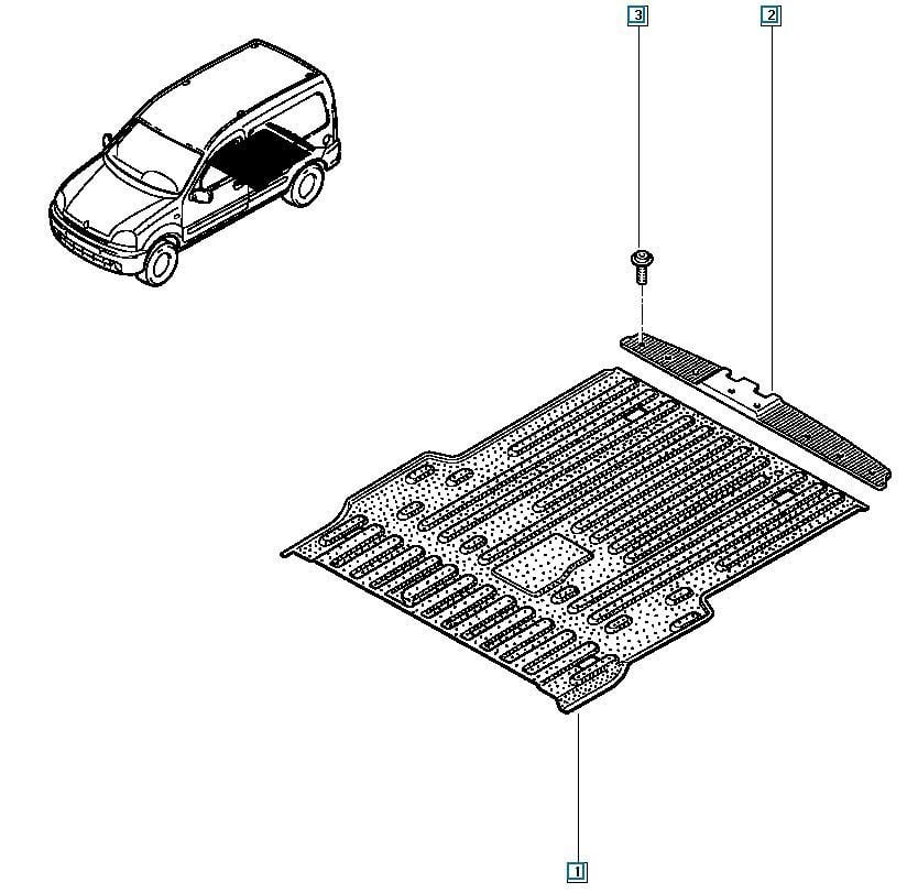 Renault Kango Bagaj Halısı 8200096171