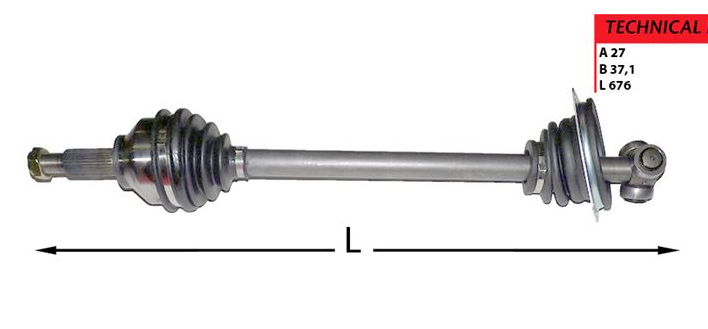 Trafic 2 - 1.9 Dizel Ön Sol Aks Komple 8200334338