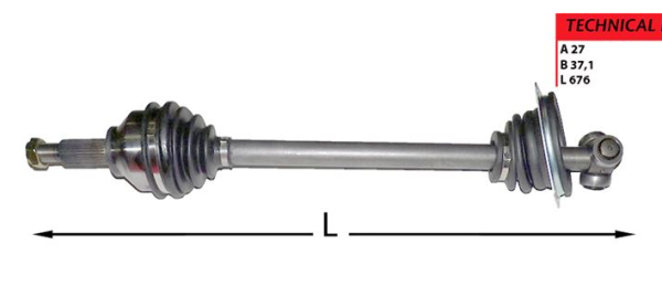 Trafic 2 - 1.9 Dizel Ön Sol Aks Komple 8200334338