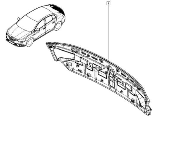 Megane 4 - IV Sedan Bagaj Kapak Bandı 848105368R