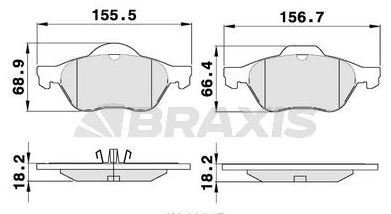 BRAXIS Laguna 2 Ön Fren Balata Takımı 410607613R