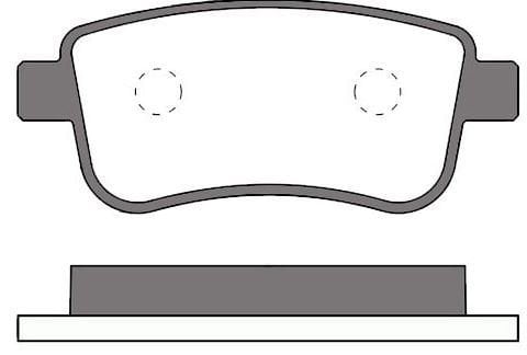 MGA Flunece   Megane 3 Arka Fren Balatası Elektrikli 440604694R