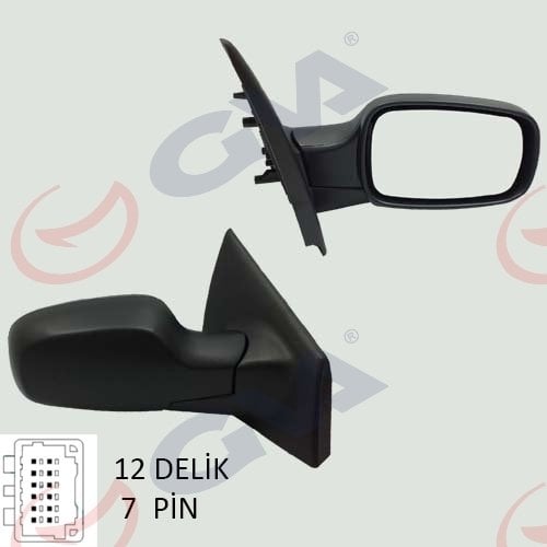 Clio 3 Clio III 05-09 Sağ Dış Dikiz Aynasi Elektrikli 7701061193