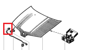 Megane 1 - R19 - R21 Kaput Çubuk Takozu 7703073222