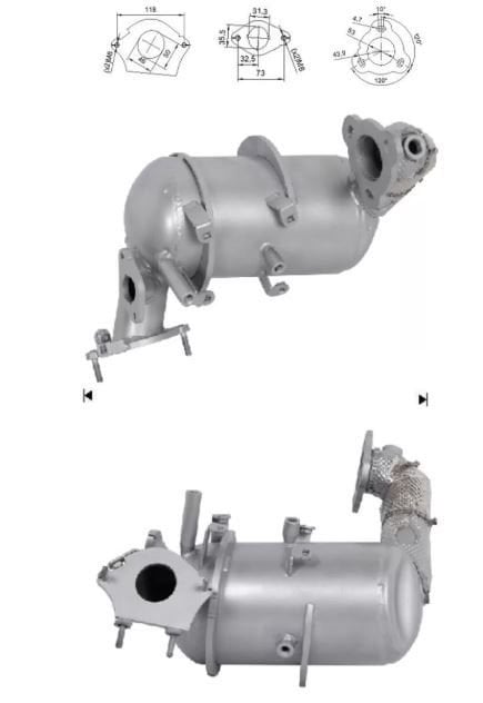 Renault Trafic 3 1.6 dCi Partikül Filtresi Katalizör 208A04010R-208A00136R